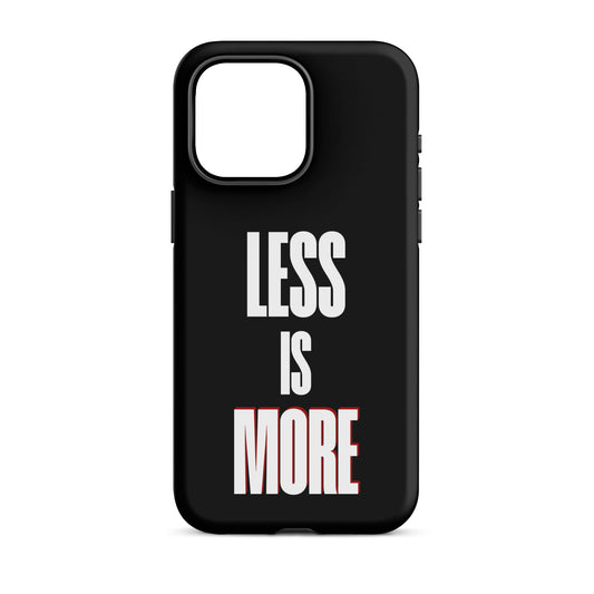 Less Is More - (Black) Quoted iPhone Case