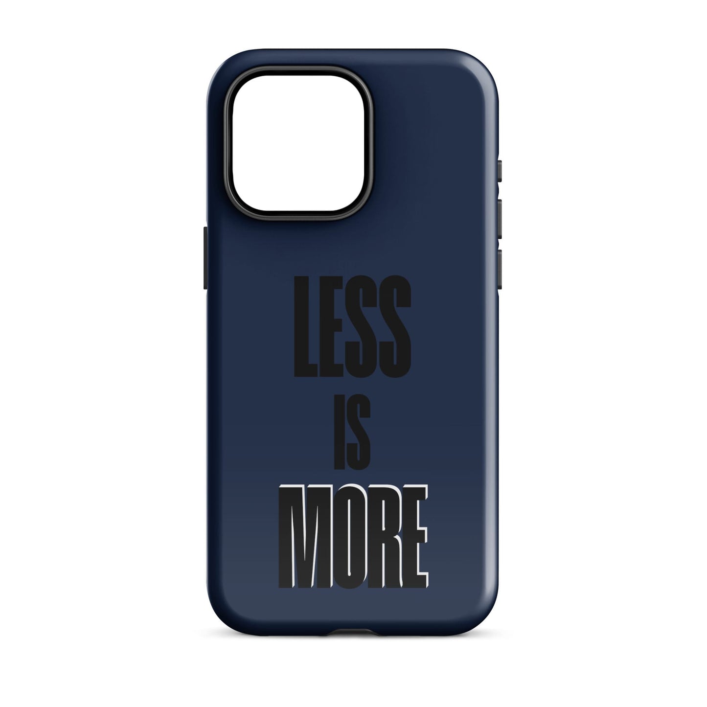 Less Is More - (Navy) Quoted iPhone Case