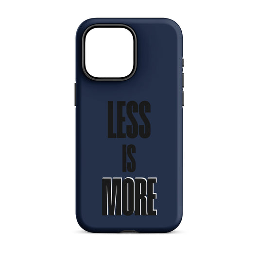 Less Is More - (Navy) Quoted iPhone Case