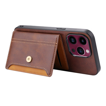 Amnesia (Brown) - Wallet Phone Case For iPhone 15 Pro Max