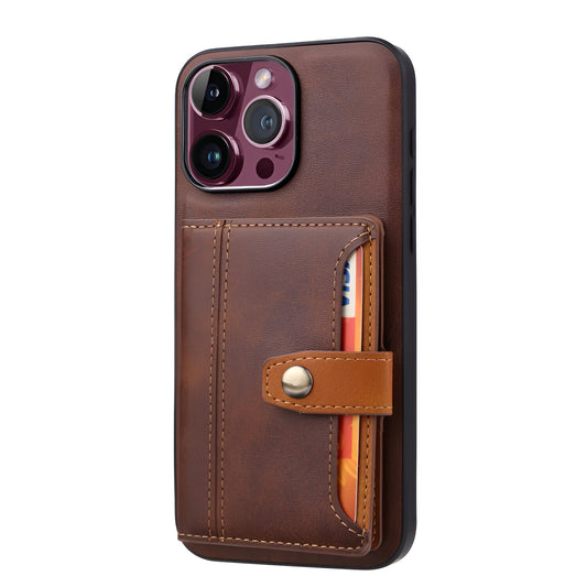 Amnesia (Brown) - Wallet Phone Case For iPhone 15 Pro