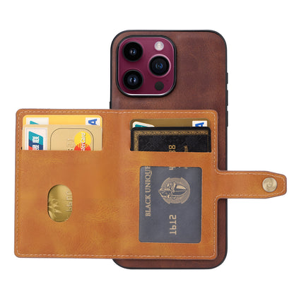 Amnesia (Brown) - Wallet Phone Case For iPhone 15 Pro Max