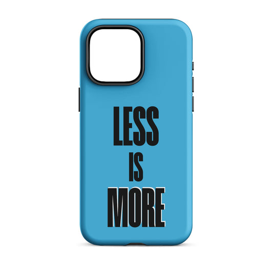 Less Is More - (Blue) Quoted iPhone Case