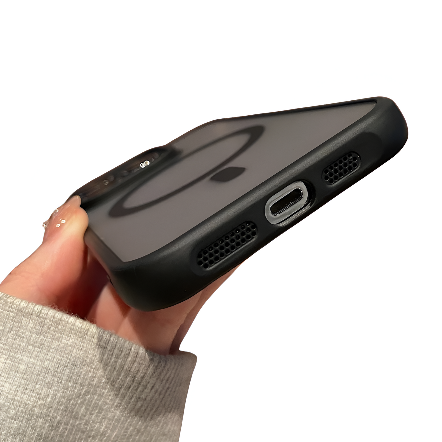 Blurry Black MagSafe - Phone Case For iPhone 13